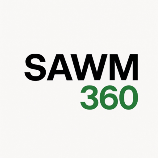 SAWM 360 app icon — crescent moon on dark background
